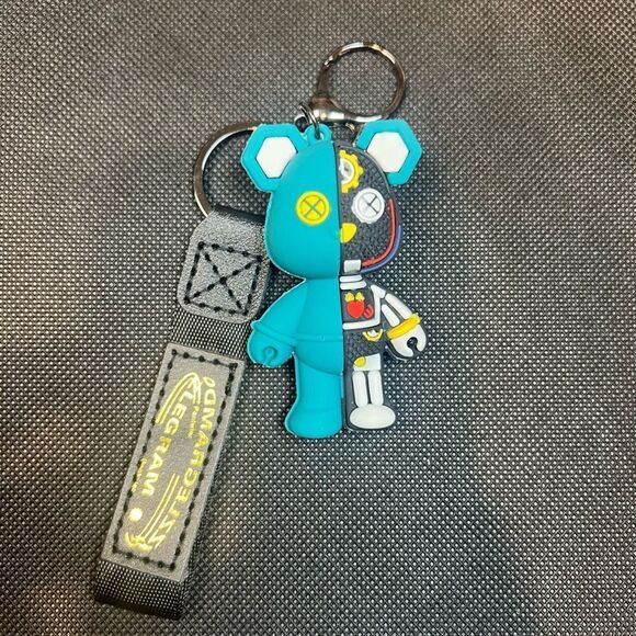 Other - Green Cyberpunk Bear Keychain with Strap